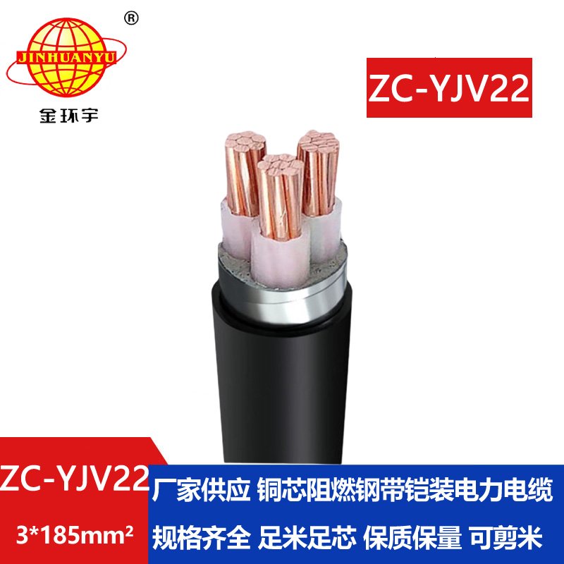 金環(huán)宇電纜 yjv22電纜ZC-YJV22 3X185平方 阻燃c類(lèi)鎧裝
